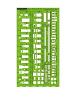 Field Template Rules English Metric Stencil