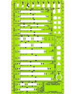 Field Template Striplight 1/4 Inch