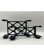 Image of both sizes of Telrad extension base, 2 inch tall base is shown in front of 4 inch tall base. Bases are pictured on light background. 