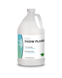 DRY Snow Juice Machine Fluid by Froggy's Fog - (50-75 Foot Float / Drop) Low Residue Formula