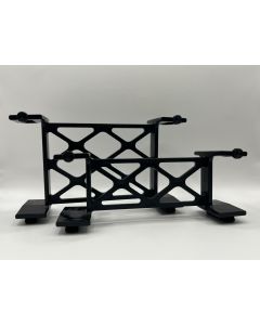 Image of both sizes of Telrad extension base, 2 inch tall base is shown in front of 4 inch tall base. Bases are pictured on light background. 