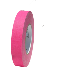 Pro Gaffers Tape - Fluorescent Pink - 1 inch - Single Roll