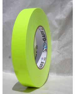 Pro Gaffers Tape - Fluorescent Yellow - 1 inch - Single Roll