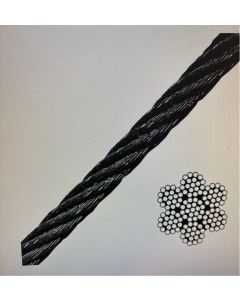Aircraft Cable Galvanized- 1/8" 7x19 Black Oxide-250'