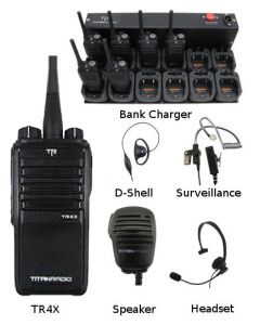 Titan Radio TR-4X UHF/VHF Two-Way Radio Packages